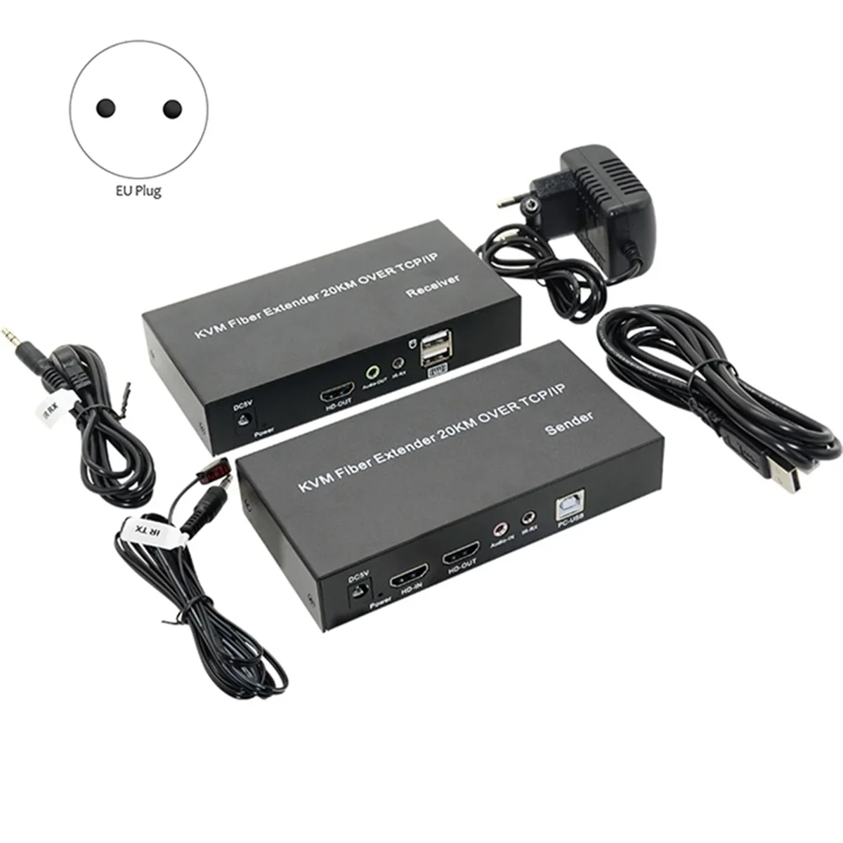 20 كجم HDMI-متوافق الألياف البصرية USB KVM موسع جهاز ريسيفر استقبال وإرسال الفيديو أكثر من SC الألياف كابل موسع للوحة مفاتيح الماوس PC