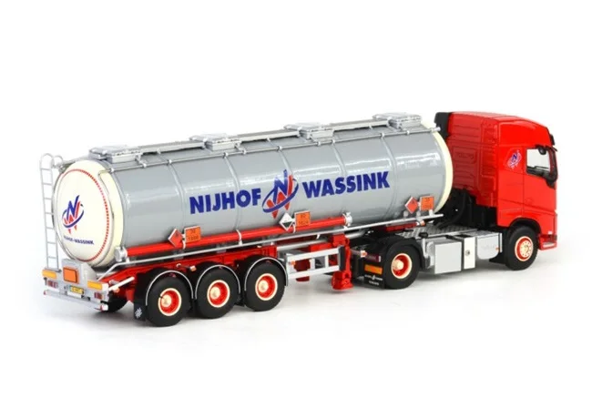 Alloy Model WSI 1:50 Scale VO/VO FH4 4X2 Tag Axle Truck Tractor Tank Transporter Truck Vehicle Diecast Toy Model,NIJWA 01-1588Z