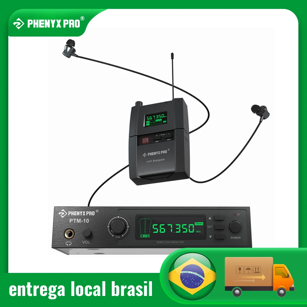 900/500/600MHz Banda Phenyx Pro PTM-10 Retorno de palco sem fio para Church Livehouse