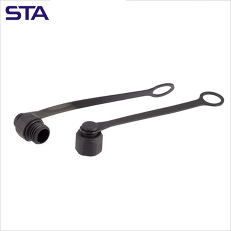 5Pcs M12 Connector Dust Cover M12 Inner Thread Outer Thread Plastic Metal Waterproof Cover IP67 Plug Protection Cover