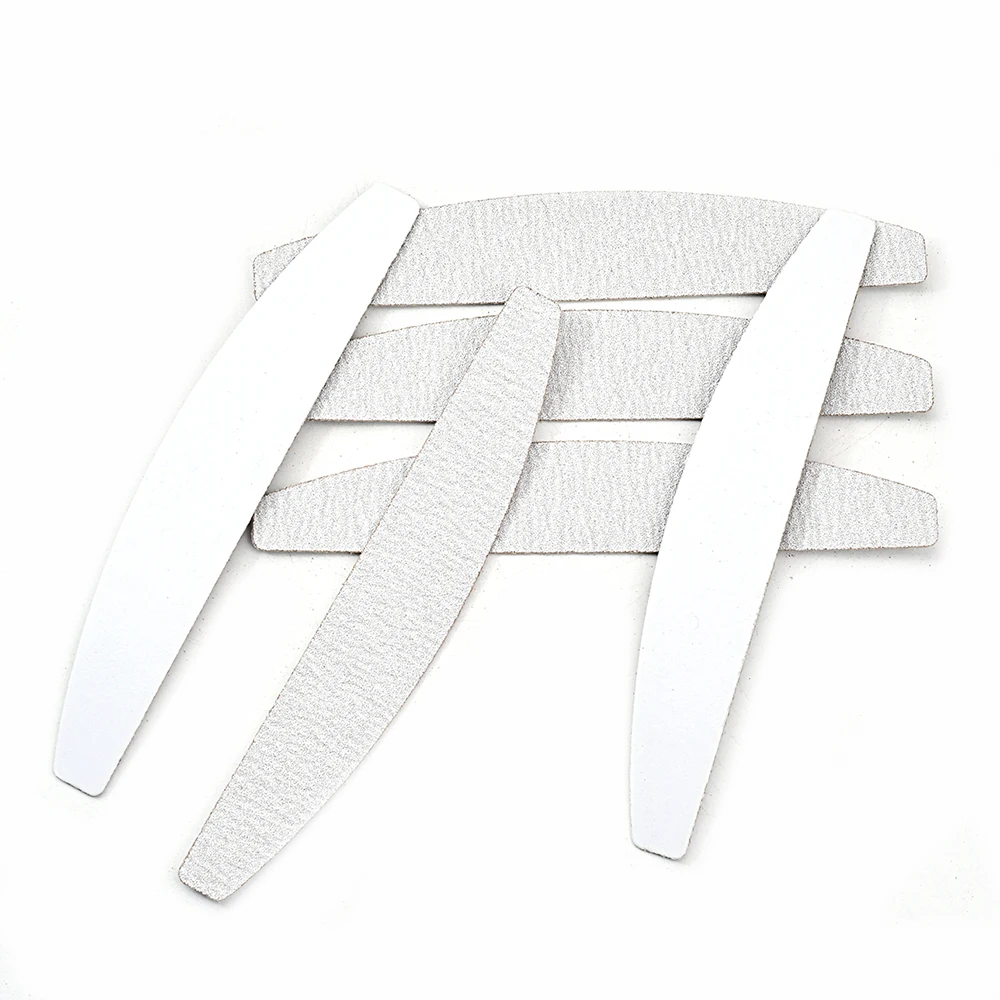 50 قطعة من ورق الصنفرة وملف الصلب لمسمار مانيكير وباديكير على الوجهين مجموعة ملحقات متينة قابلة للتمزيق معدات طلاء الجل #4