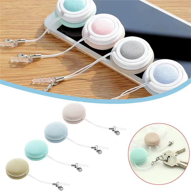 BalleenShiny Cute Phone Screen Wipe Macaron Phone Screen Glass Cleaner Reusable Phone Screen Glass Cleaner Phone Cleaning Tool