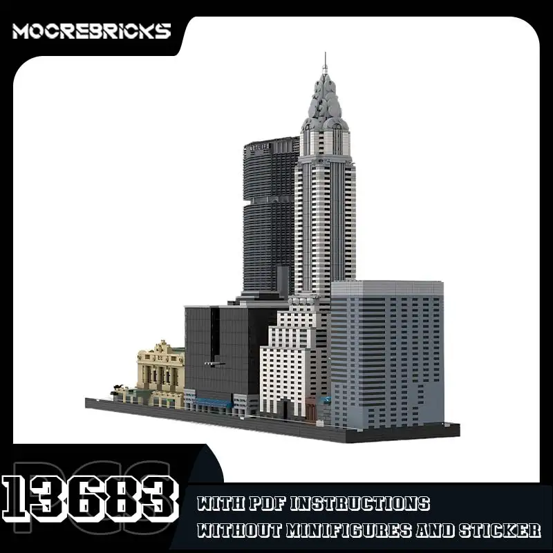 Architecture Series New York Phase 2 Building Blocks DIY Street View Display Bricks Model Children's Birthday Toys Set Gift