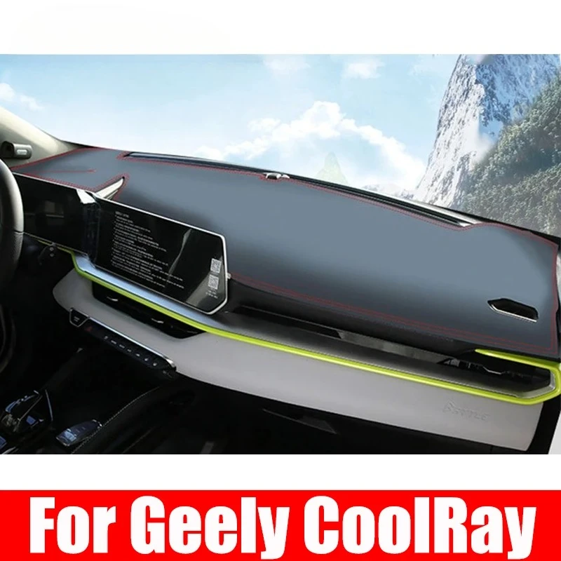 

For Geely Coolray 2022 2023 2024 Car Dashboard Cover Anti-UV Non-slip Mat Instrument Carpets Dashmat Pad Protector Accessories
