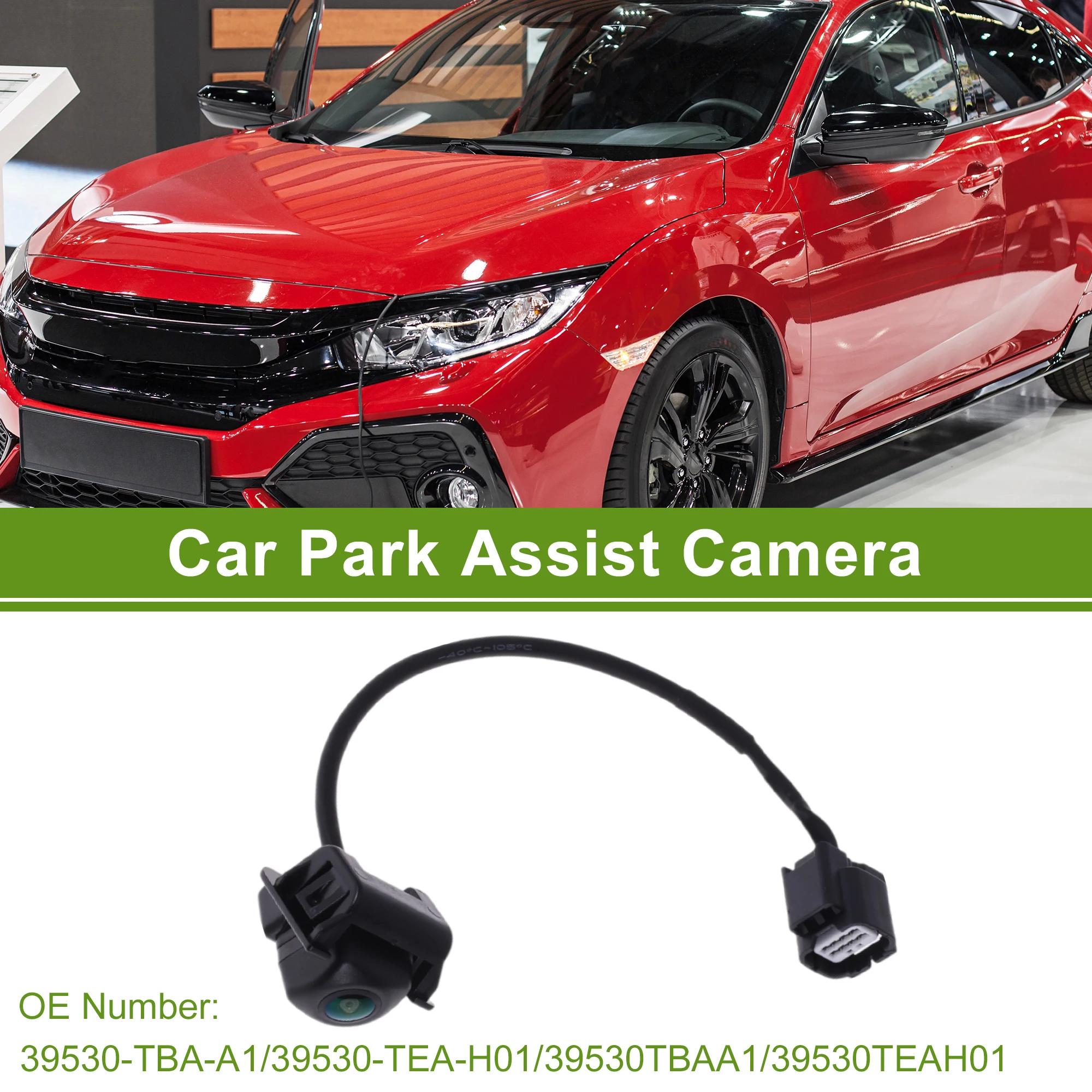 

UXCELL Car Park Assist Camera Rear View Backup Reverse Camera for Honda Civic Sedan 2016 2017 2018 2019 No.39530-TBA-A1 1Pc