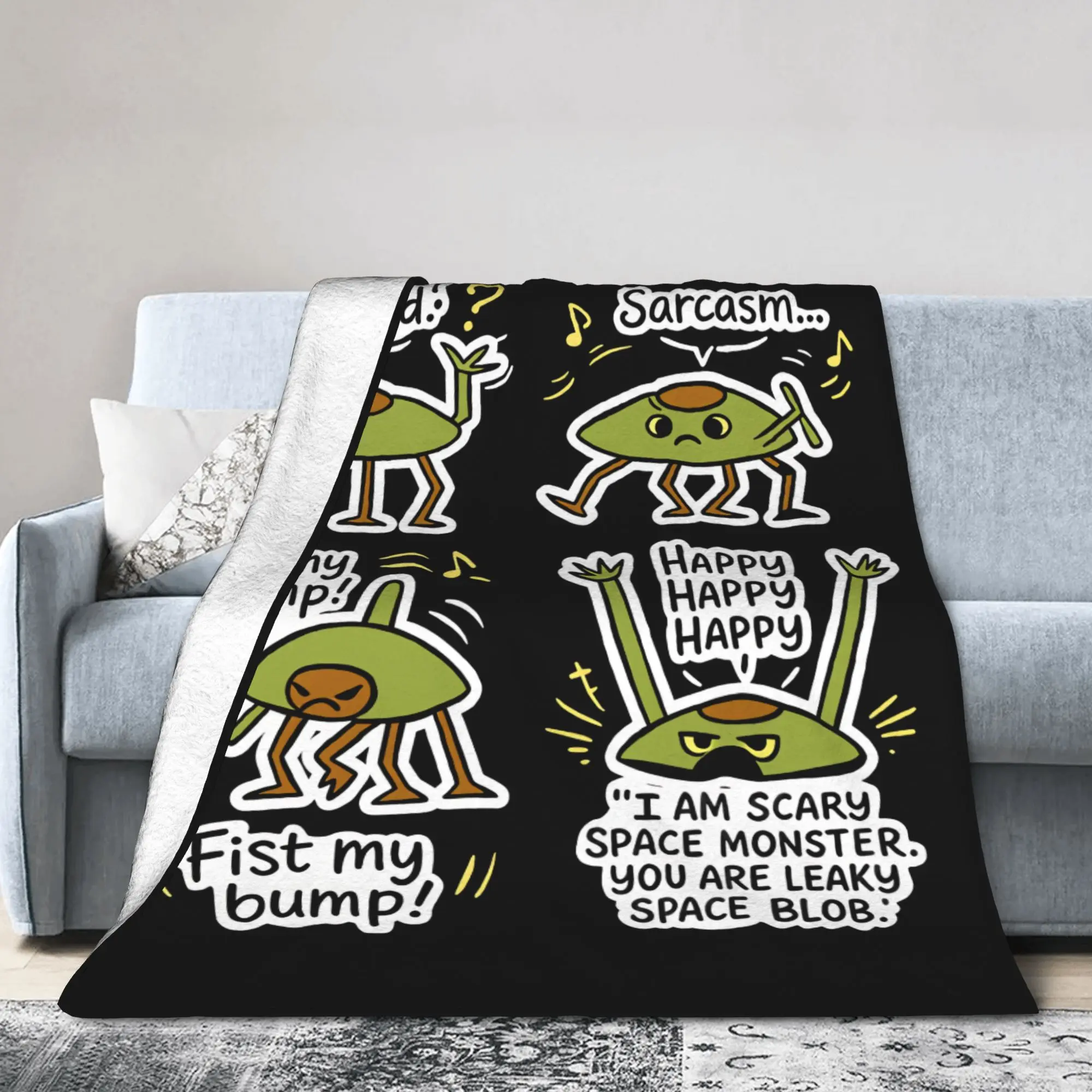 Project Hail Mary Eridani-Rocky Flannel Blankets Funny Meme Vintage Throw Blanket for Home Lightweight