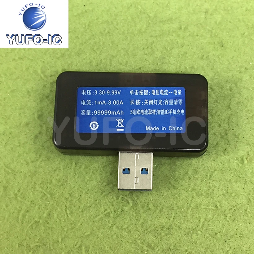 Free Ship 3pcs USB3.0 Charging Voltage Current Testing Meter Mobile Power Capacity Measuring Instrument