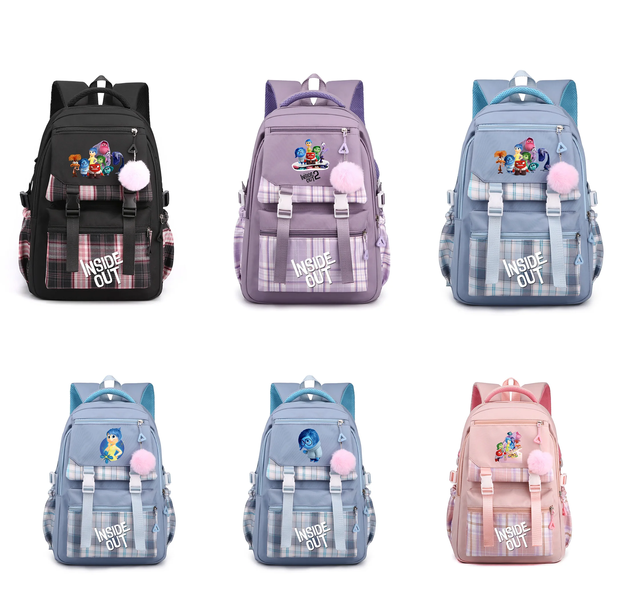 

Disney Inside Out Women's Backpack Boys Girls Bookbag Bag Student Teenager Children Schoolbag Knapsack Rucksack Mochila