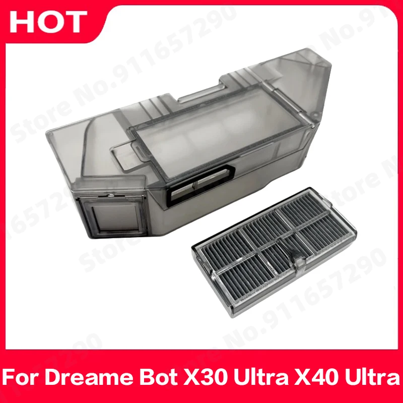 

For Dreame Bot X30 Ultra X40 Ultra Dust Box Spare Parts Robot Vacuum Cleaner Dustbin Filter Accessories