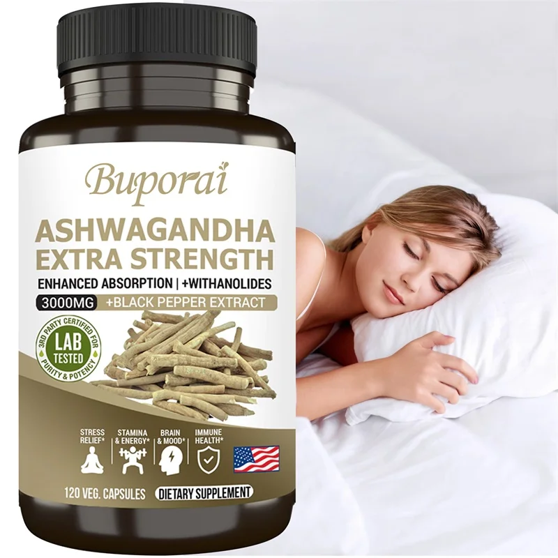 

Капсулы с экстрактом корня Ashwagandha — добавка для снятия стресса и иммунитета, поддерживает балансный уровень энергии