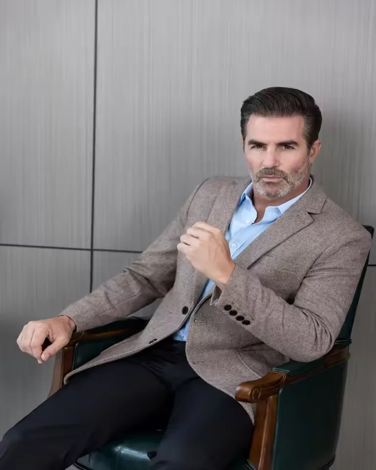 بدلة رجالية سترة بنية للحفلات الراقصة البدلات الرسمية متعرجة من الصوف التويد سترة رسمية واحدة الصدر لحفلات الزفاف (معطف فقط) #5