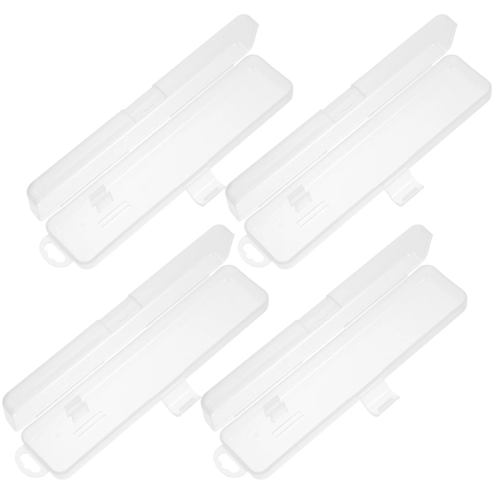 

4pcs Toothbrush Box Travel Case Plastic Container Breathable Toothpaste Holder Portable ganizer Protector Storage