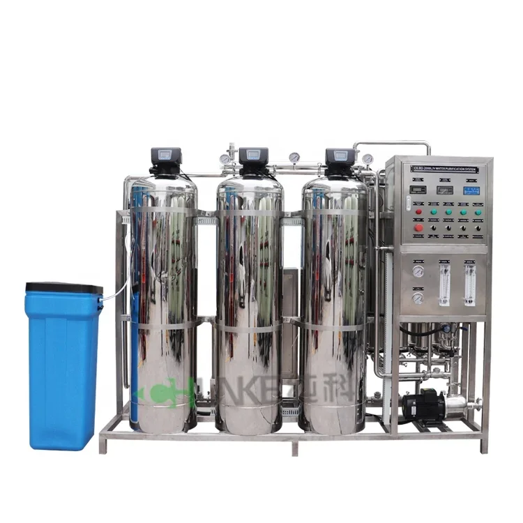 2000 LPH Purified Drinking Water Treatment Plan RO Desalination System Purification System