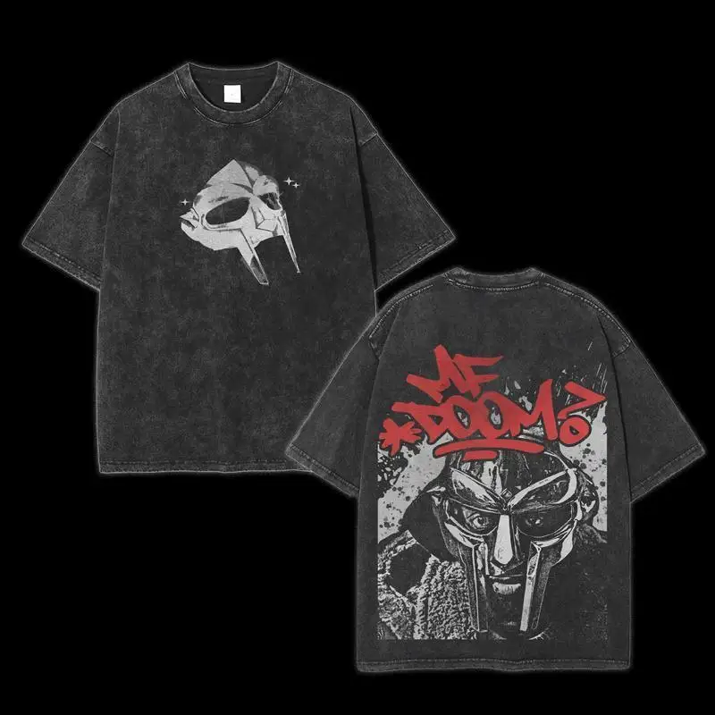 

Mf Doom Ретро футболка для мужчин и женщин, винтажная футболка высокого качества, хлопковая модная футболка с короткими рукавами, мягкие дышащие топы