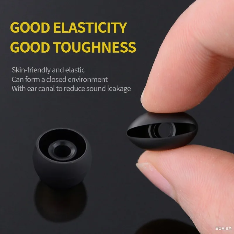 5 paia/set punte per auricolari di ricambio in silicone punte per auricolari in-ear copertura universale per cuffie cablate/wireless tappi per le orecchie/M/L