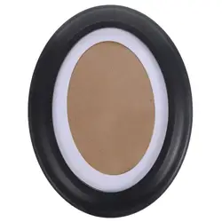 Round Photo Frame Decoration Display Solid Wood Wall Hanging Photo Frame Decoration Picture Frames Classic Wooden Oval Vintage