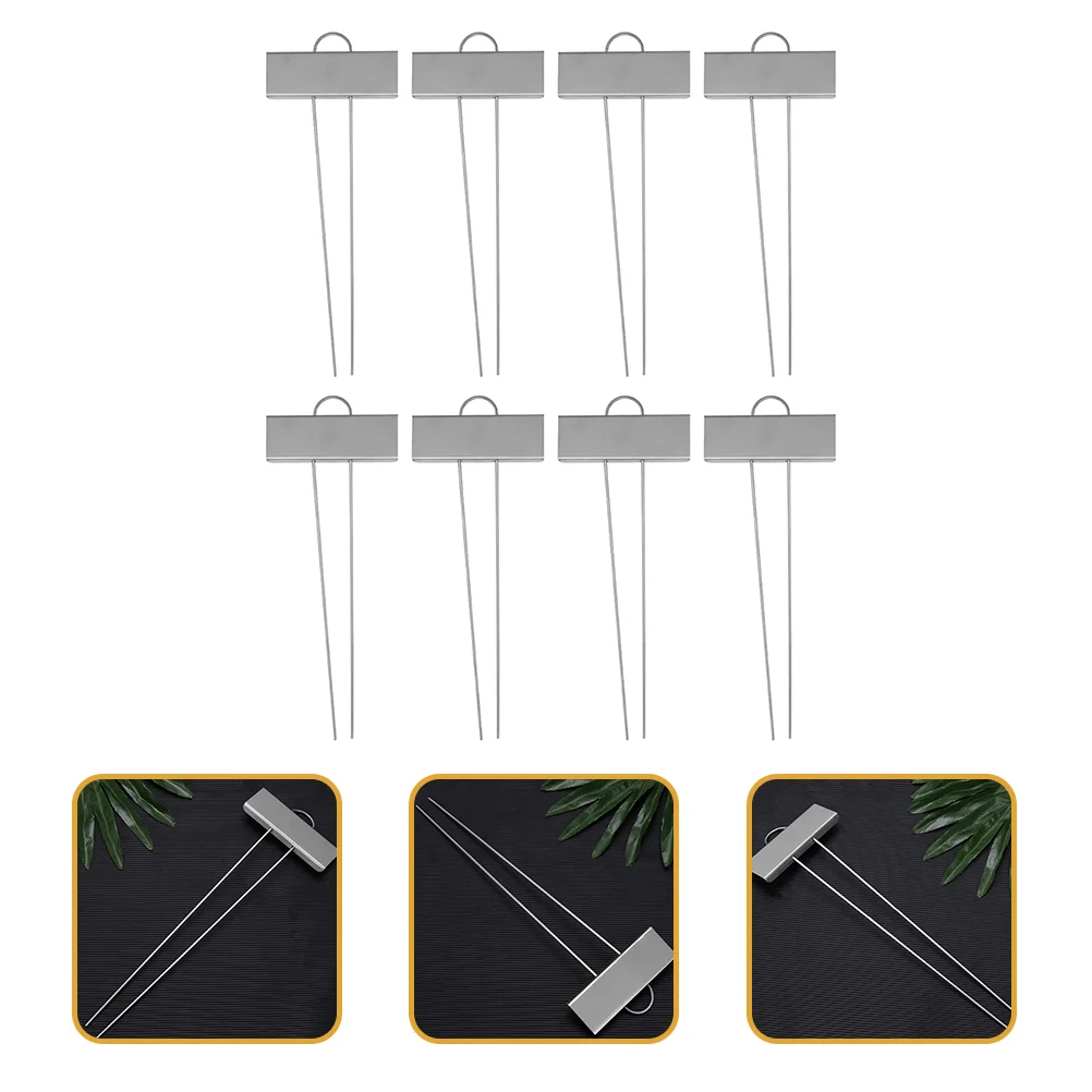 8pcs Metal Labels Stainless Steel Garden Markers Weatherproof Planting Stake Signs Nursery Tags Garden Markers for Vegetables