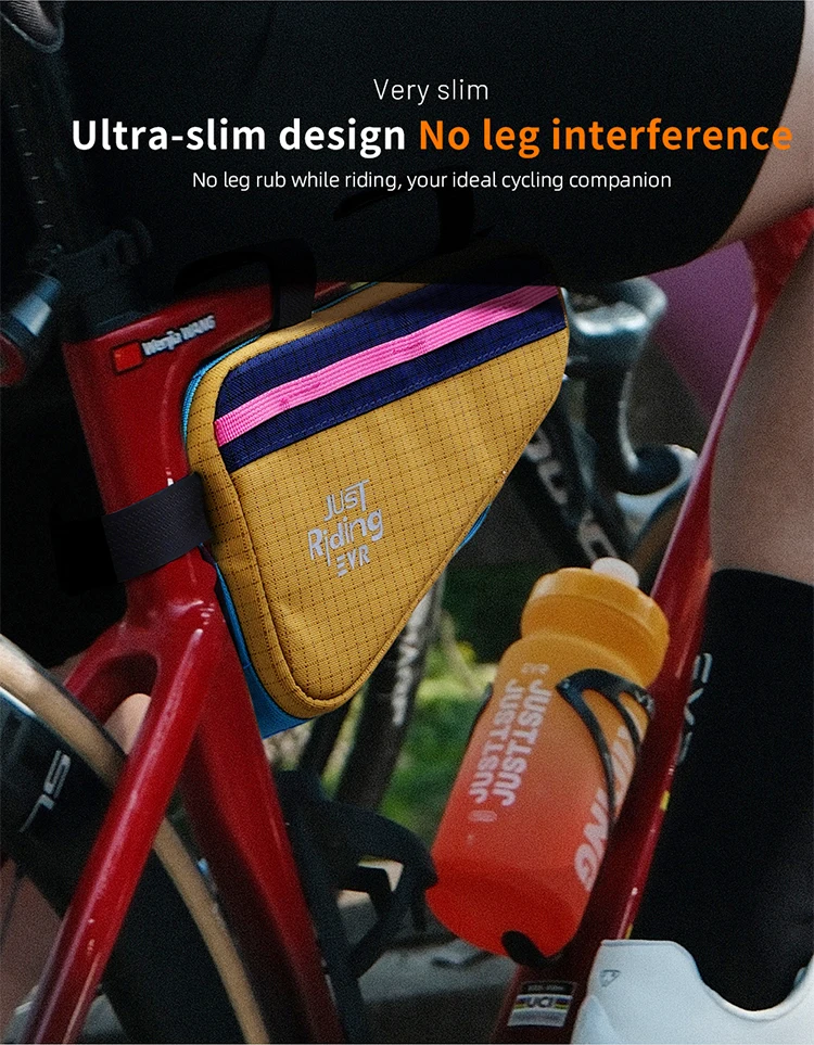 EVR Fahrradtasche 1L Vorderrahmentasche Outdoor-Dreieckstasche Dopamine Mountain Road Bike Hängetasche Fahrradausrüstung – Detail 4