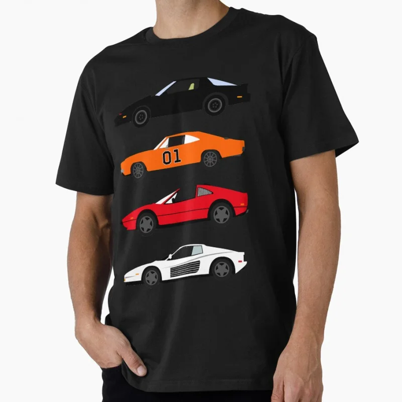 

The Car's The Star: 80s TV Favourites The dukes of hazzard vintage Gift t shirt for man Large size Tops 100% cotton Clothes