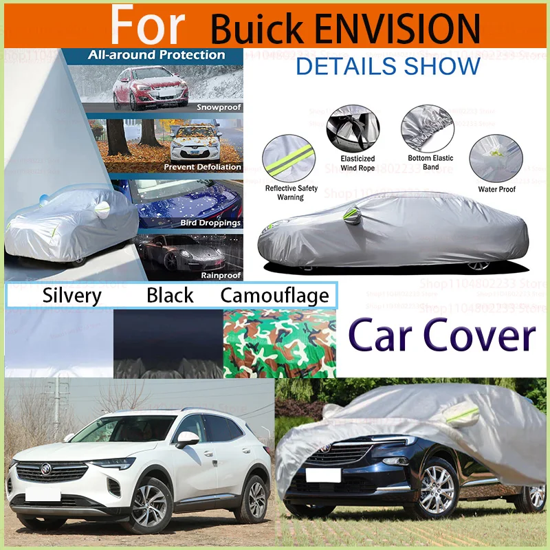 

for Buick ENVISION Outdoor Protection Full Car Covers Snow Cover Sunshade Waterproof Dustproof Exterior Universal Accessories