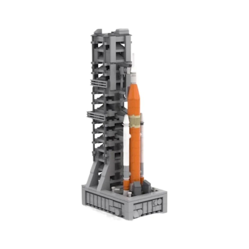 New Space SLS Block 1B Cargo Rocket Artemis Building Block Kit Outer Saturn V scale Heavy Launch Vehicle Brick Model DIY Kid Toy