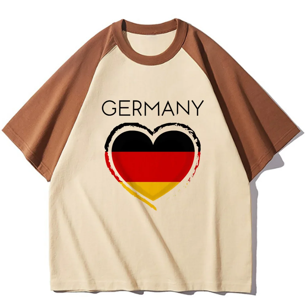 Germany t shirt women pattern crew neck t shirt female streetwear graphic harajuku clothes