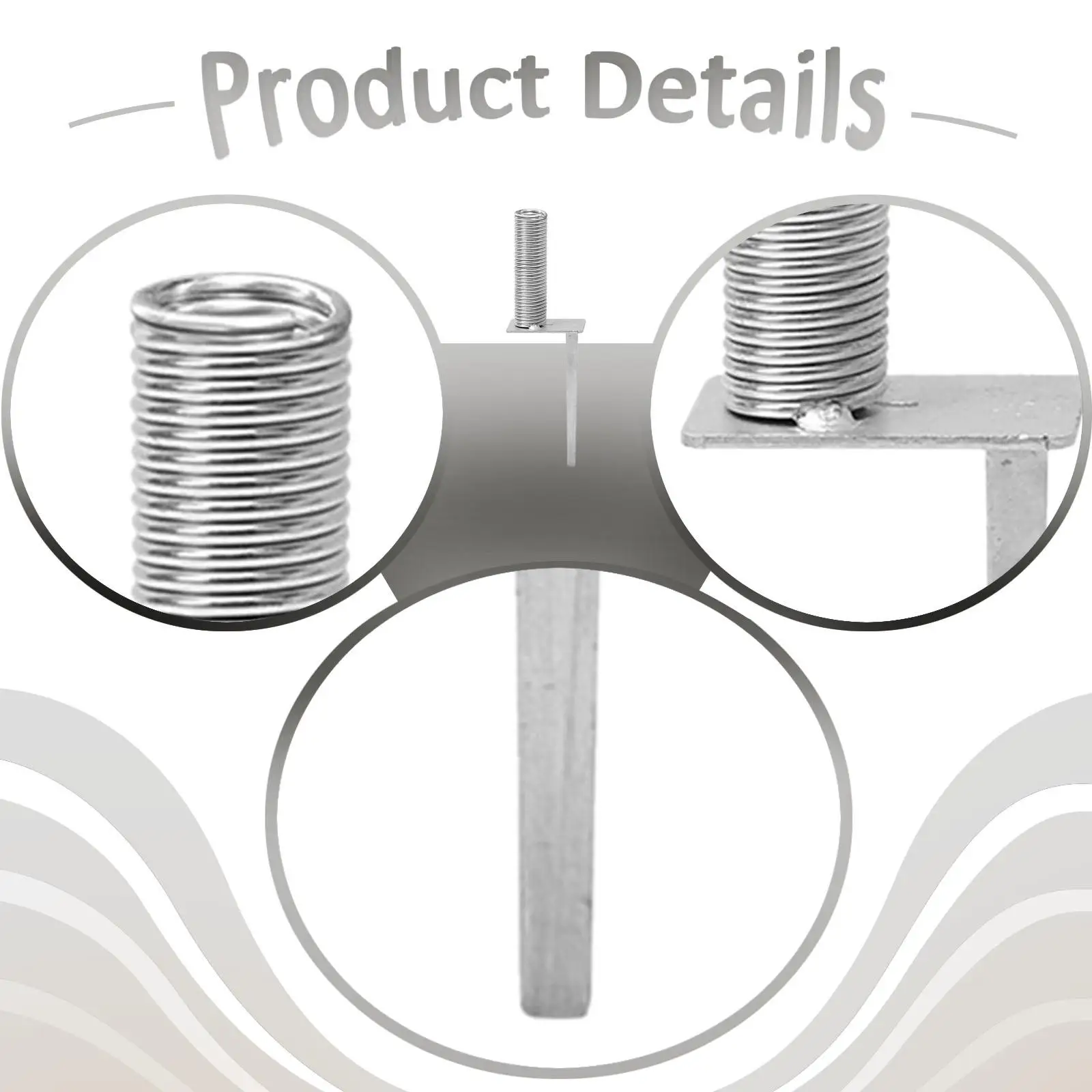 

Portable Soccer Pole Fixing Stake Durable Metal Spring Loaded Nail Mount Holder for Football Agility Training Outdoors