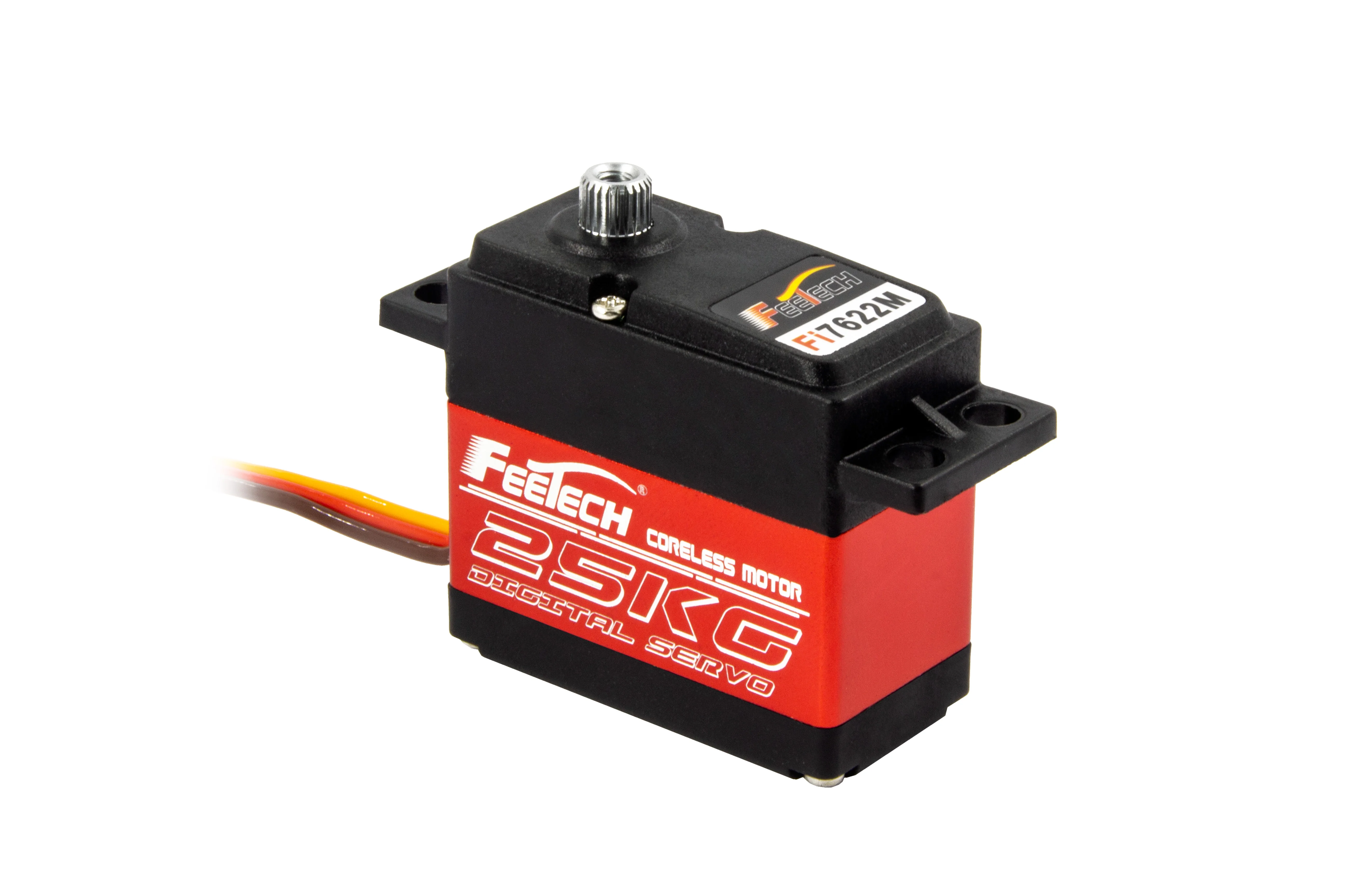 FT7622Mデジタルサーボモーター 20KG高速 180度 RCモーターサーボ 25Tアーム 1/8 1/10 RCカー エキスパートレベル バハサーボ用