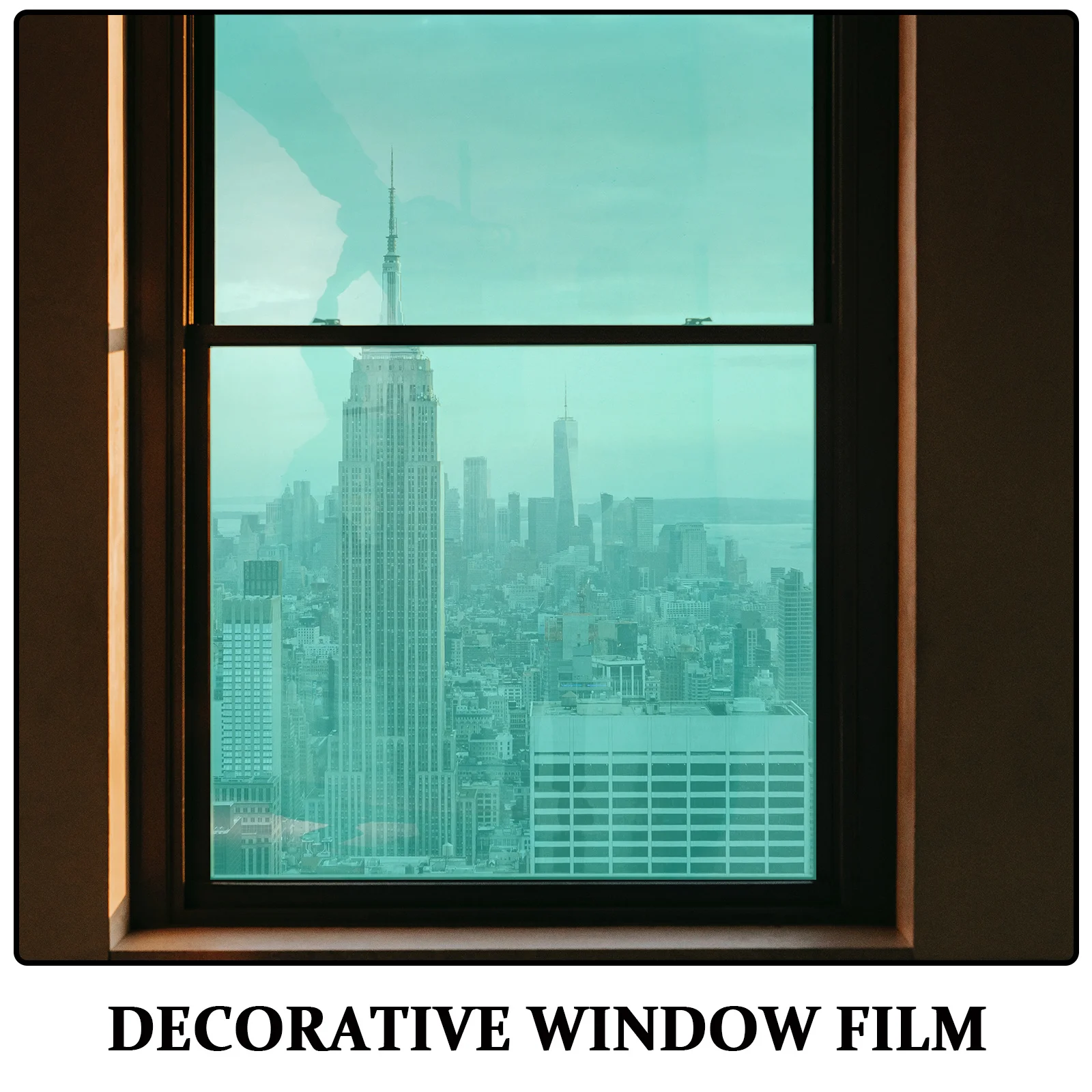 1 Roll Bidirectional Heat Control Window Film 200x30cm Privacy Cling Static Decorative Sunlight Blocking Non-Adhesive Glass Film