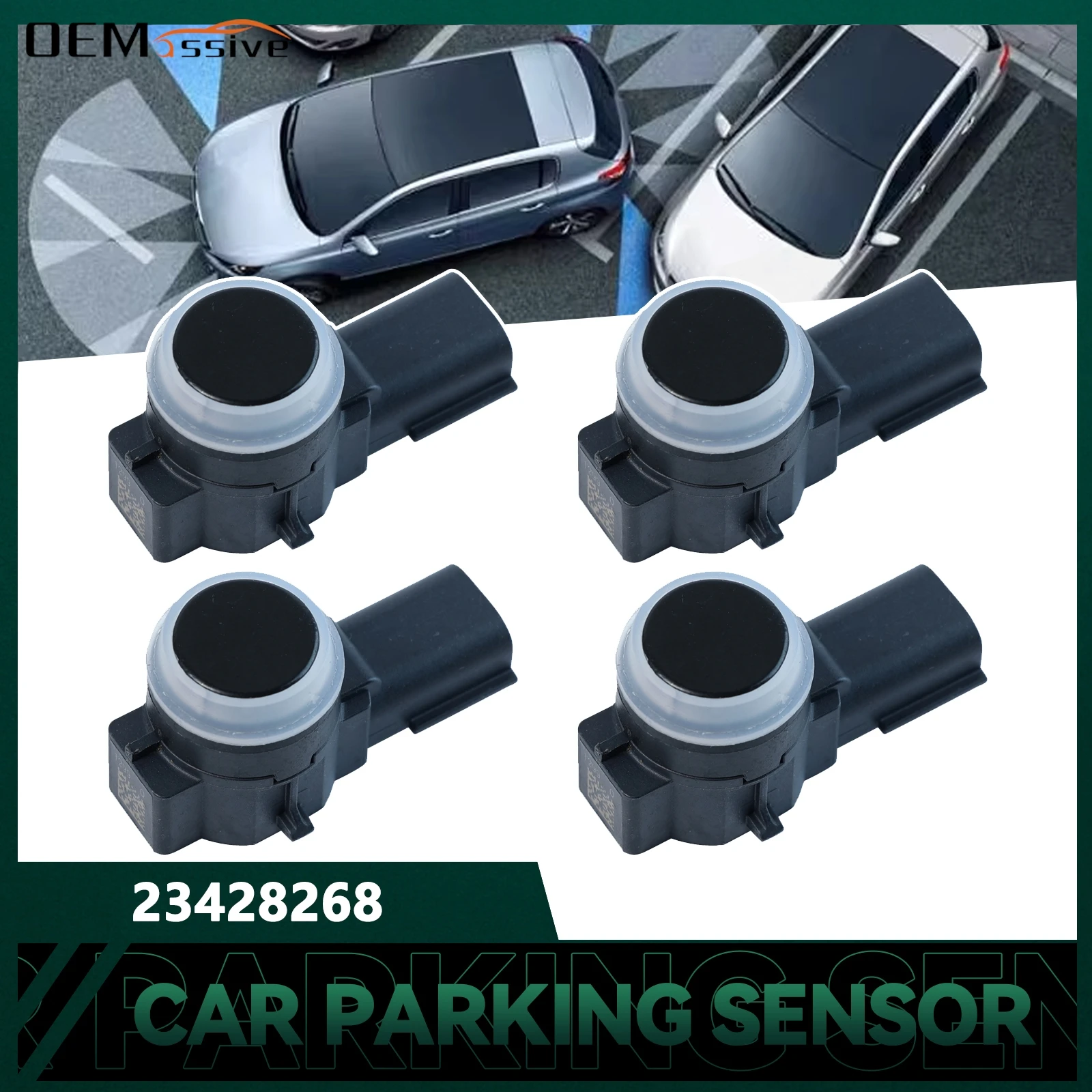 4Pcs Parking Distance Control PDC Sensor 23428268 For Chevrolet Chevy Camaro Malibu Cadillac Buick Lacrosse GMC Yukon 52050134