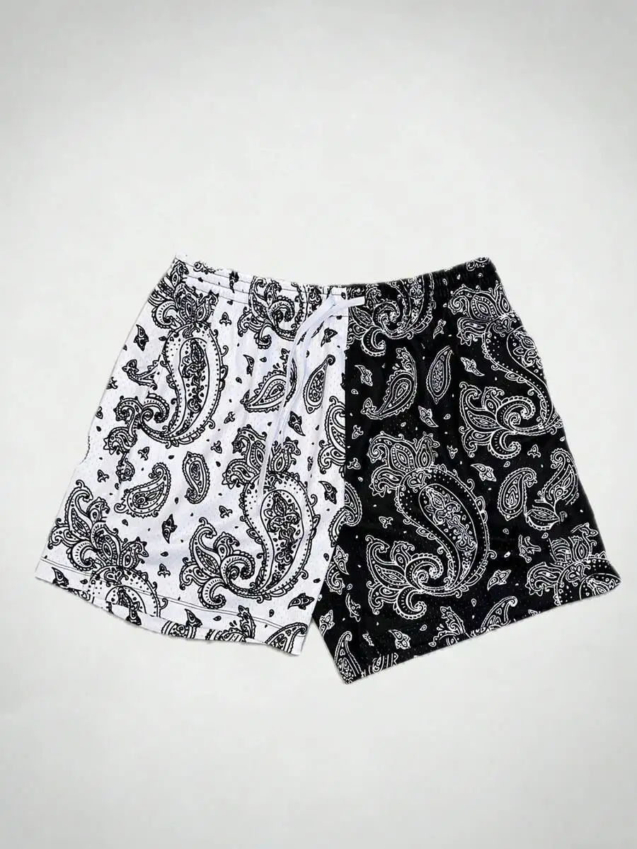 Mens Quick Drying Printed Casual Shorts For Daily Wear