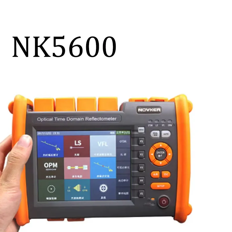 

Original NOVKER NK5600 Fiber Optical OTDR 1310/1550nm 30/32dB SM Optic Fiber OTDR Tester With VFL OLS OPM Light Source Function