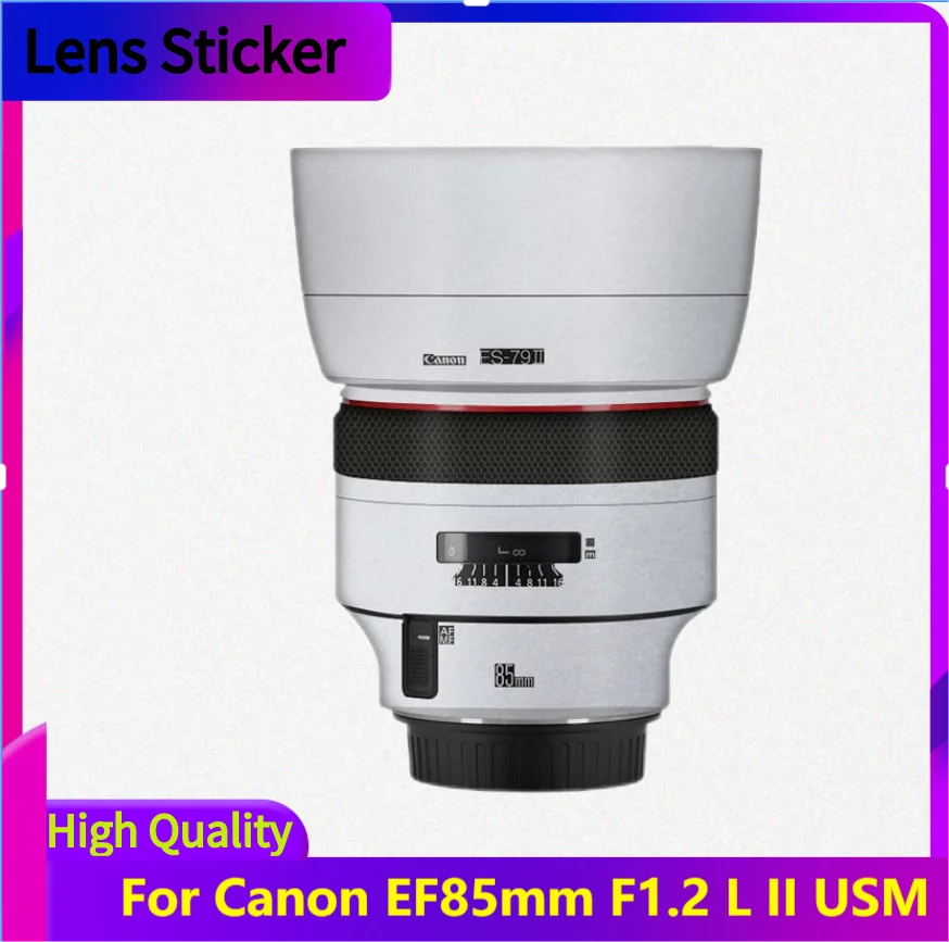 For Canon EF85mm F1.2 L II USM Lens Body Sticker Protective Skin Decal Vinyl Wrap Film Anti-Scratch Protector Coat