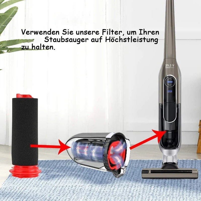 Filtre lavable pour aspirateur sans fil 202 let, pièces de rechange, accessoires, BCH65, BCH6L2560