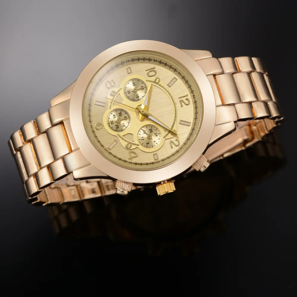 2022 Women Classic Rose Gold Top Brand Luxury Laides Dress Business Fashion Casual Waterproof Watches Quartz Calendar Wristwatch