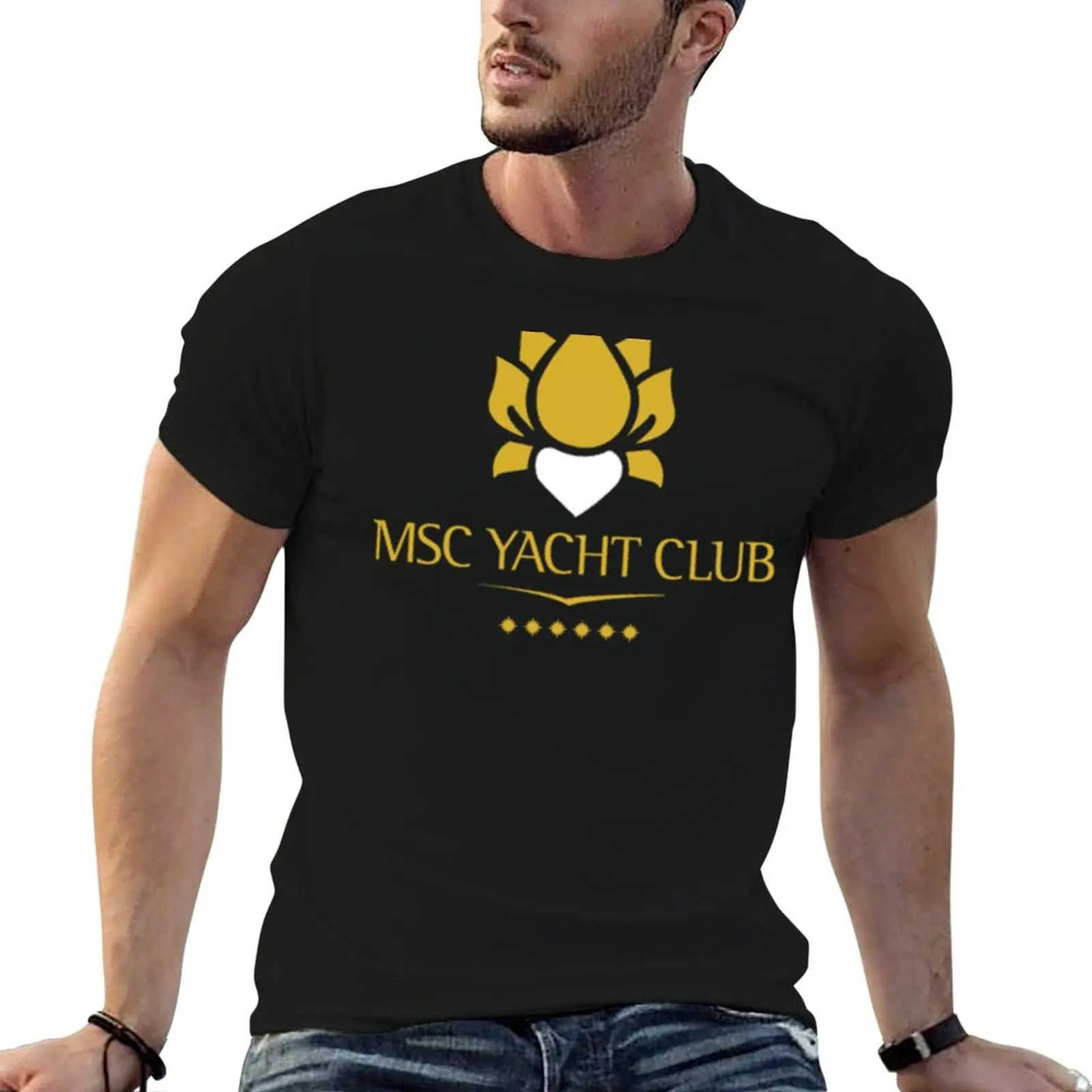 

T-Shirt for with Yacht funny shirts Club Design MSC t shirts prints Logo man t graphic