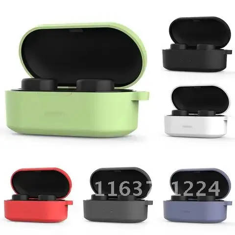 Earphone Silicone Protective Case Storage Box for QCY T1S/QS2/T2C Earphone Protective Cover Skin Accessories