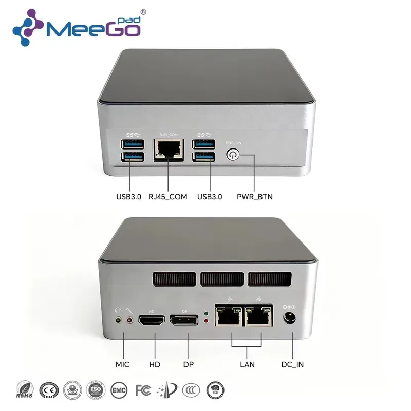 Hot Sale Core I7 8750U I5 8250U CPU Mini PC 8th Gen Triple Hard Drive Support SATA M-SATA COM Port Dual Lan Micro Desktop