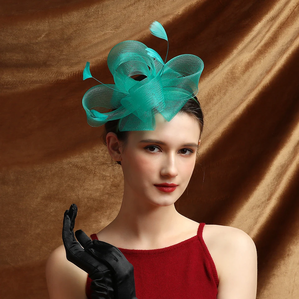 Gran oferta, tocado de moda perfecto, aros para el pelo para fiesta temática, Clip, redecilla, accesorios para el cabello, adornos para el cabello para mujer