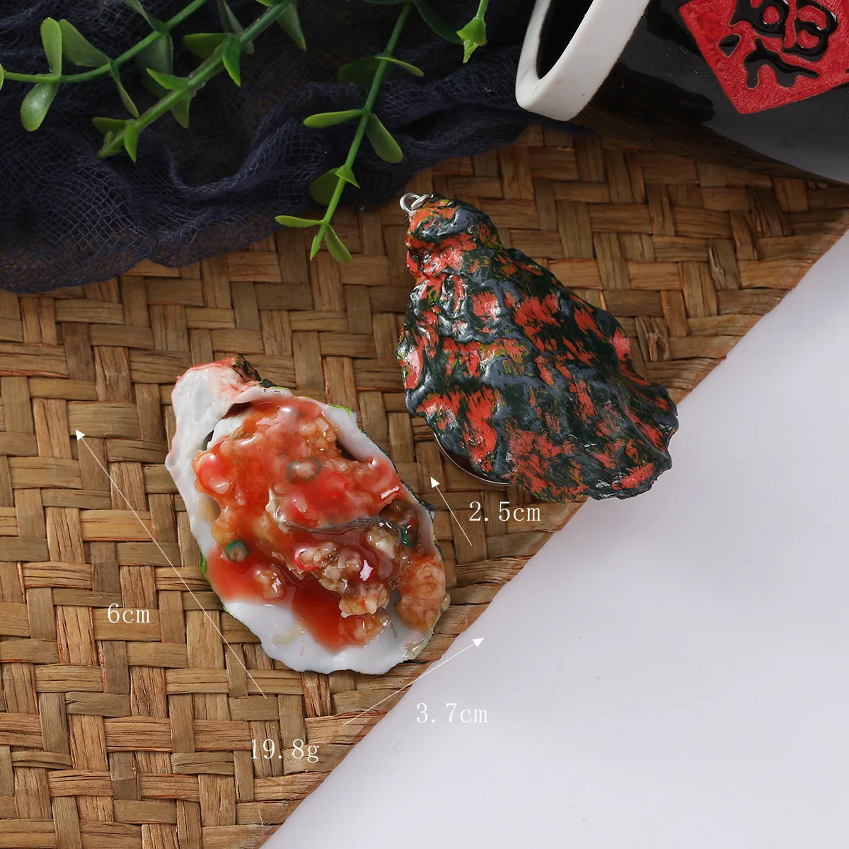 Simulatie Zeevruchten Display Props Keuken Winkel Decoratie Kunstmatige Nep Knoflook Saus Oester Scallop Clam 4st/lot