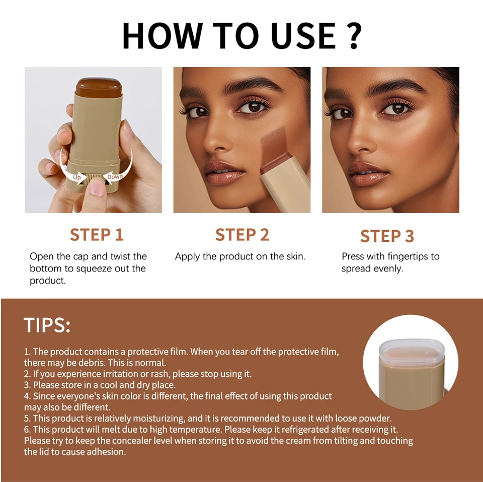 Tinted Moisturizer Balm Foundation Stick Lightweight Hydrating Sheer Coverage Natural Radiant Glow Portable Daily Face Makeup Cosmetic Sea08d9968f3340a6ad8e4972ae8904e20