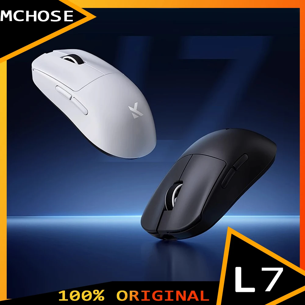 

Mchose L7 Ultra Mouse 3Mode Wireless PAW3395 8K Return E-sports Gaming Mouse Lightweight Low Latency Accessories Customized Gift