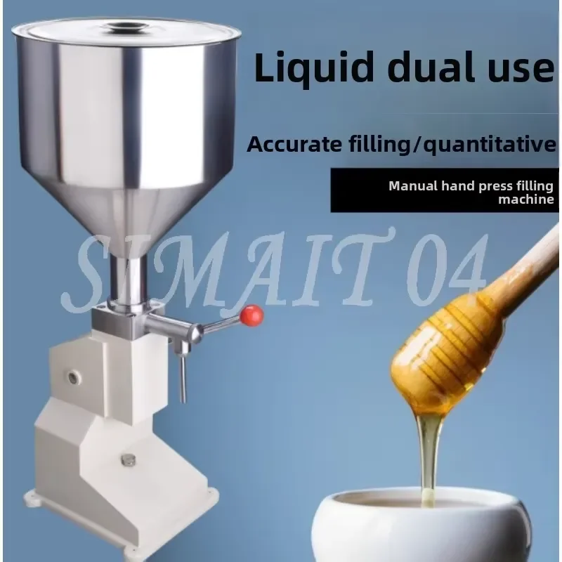 Manual Cream/Liquid Filling Machine A03 - Ideal for Small-Scale Quantitative Dispensing of CoPaste Sesame Sauce Yogurt Body