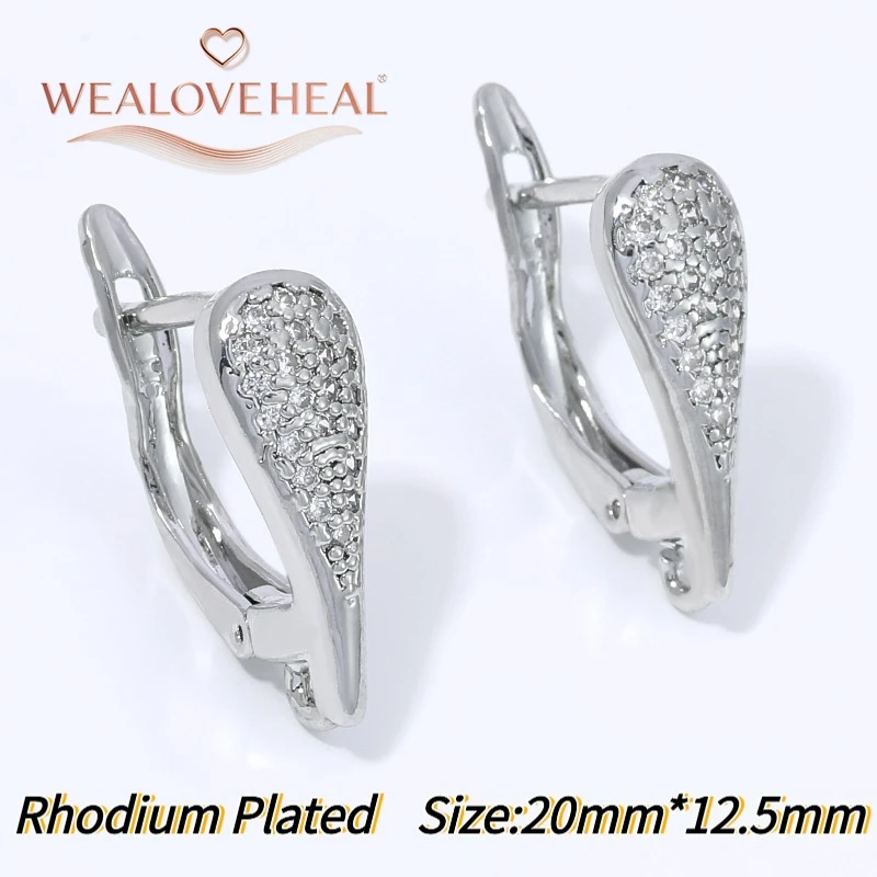 schmuckherstellung zubehör, 18K Vergoldete Messing-Zirkon-Kronleuchter-Ohrringhaken, Geometrische Fächerförmige Ohrdrähte mit Schlaufen für DIY-Schmuckherstellung – Detail 25