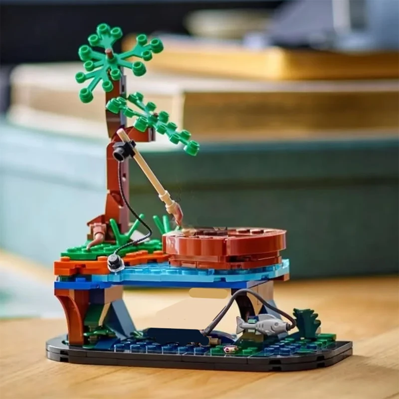 Kreatywne Klocki Konstrukcyjne Władca Pierścieni Smeagol i Deagol Scena Filmowa Zestaw Klocków Zabawki Prezent Świąteczny Dla Dzieci i Dorosłych