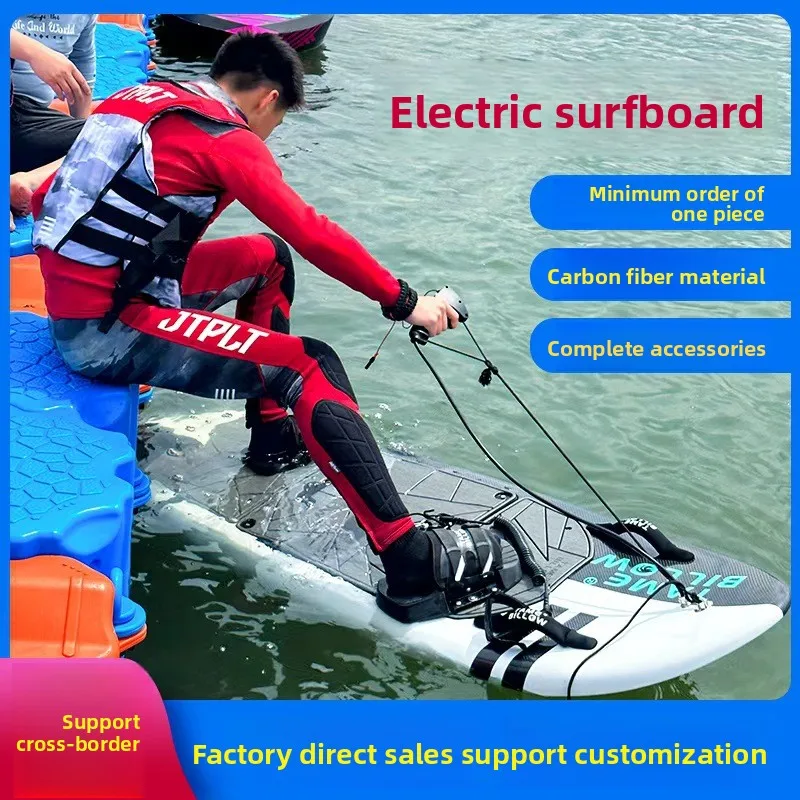 Electric Surfboard For Water SportsCross-border Spot Water Electric Surfboard Carbon Fiber High-Power 72V Battery Multifunctiona