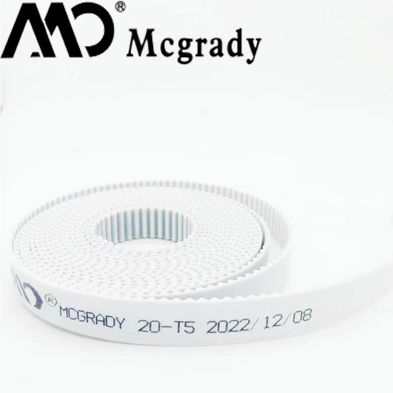 

MCGRADY T5 Open synchronous belt width 10/15/20/25/30mm Trapezoid PU T5 open Timing Belts Polyurethane steel customization