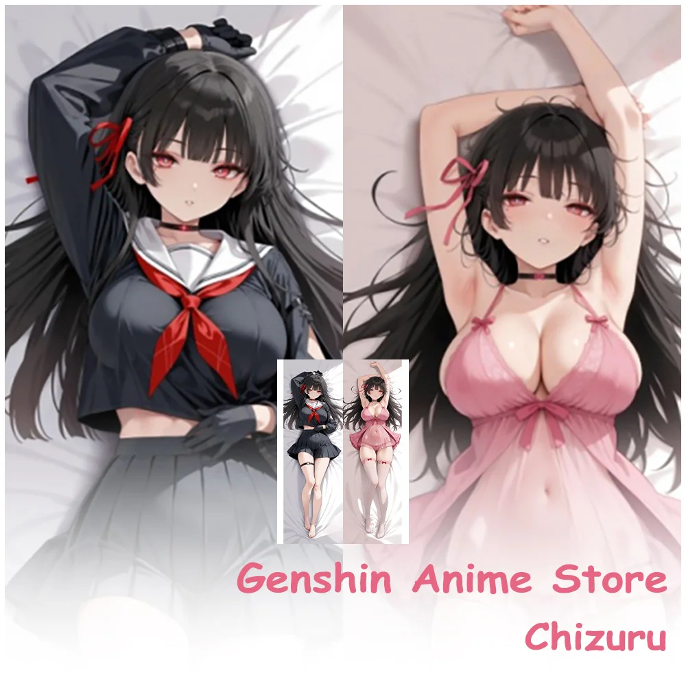 

Dakimakura Wuthering Waves Chizuru мультяшная наволочка для тела реквизит для косплея аниме двусторонняя печатная подушка отаку Чехлы для подушек