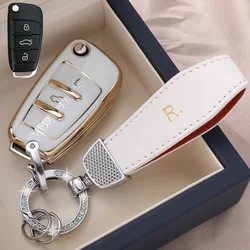Funda de TPU para llave de coche, carcasa completa Fob para Audi A3, A4, A5, C5, C6, 8L, 8P, B6, B7, B8, C6, RS3, Q3, Q7, TT, 8L, 8V, S3, accesorios de soporte