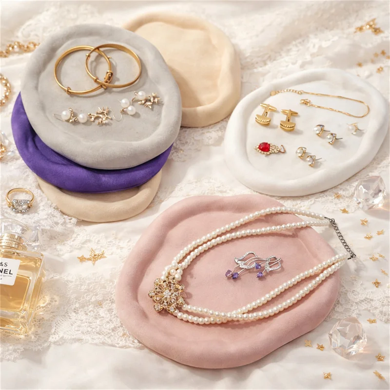 

Декоративная тарелка для украшений, поднос для демонстрации ювелирных изделий, декоративная тарелка для хранения колец, серег, брошей, заколок для волос, ожерелий